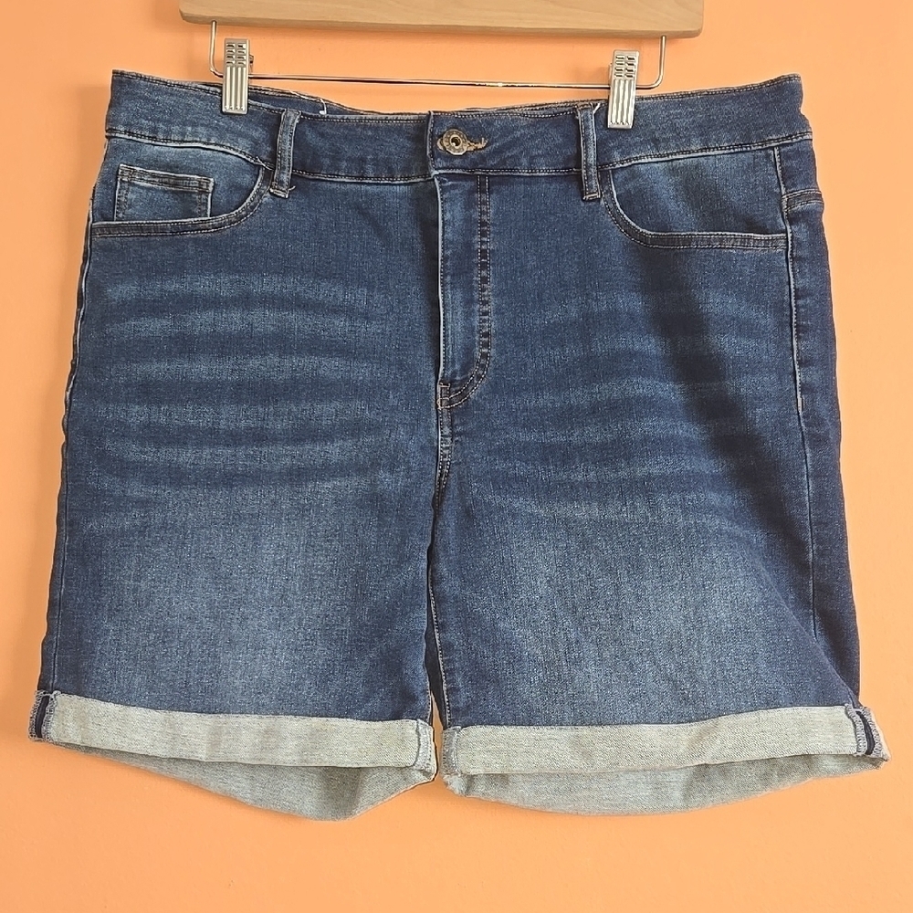 Parasuco Jeans Blue Denim Bermuda Shorts - Size 14